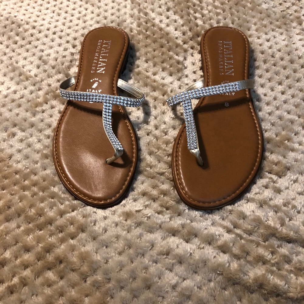 Gold Italian Shoemakers Sandals